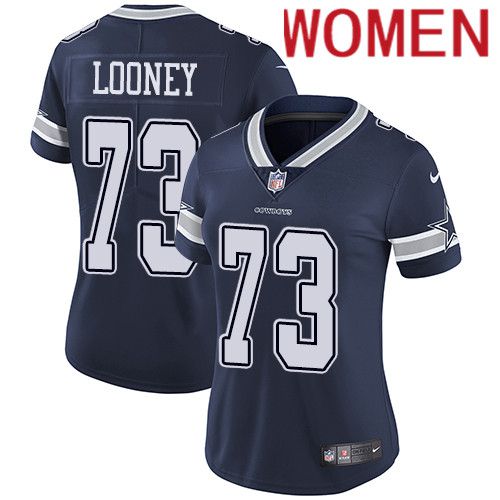 Women Dallas Cowboys #73 Joe Looney Nike Navy Vapor Limited NFL Jersey